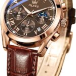 Brown Leather Analogue Watch